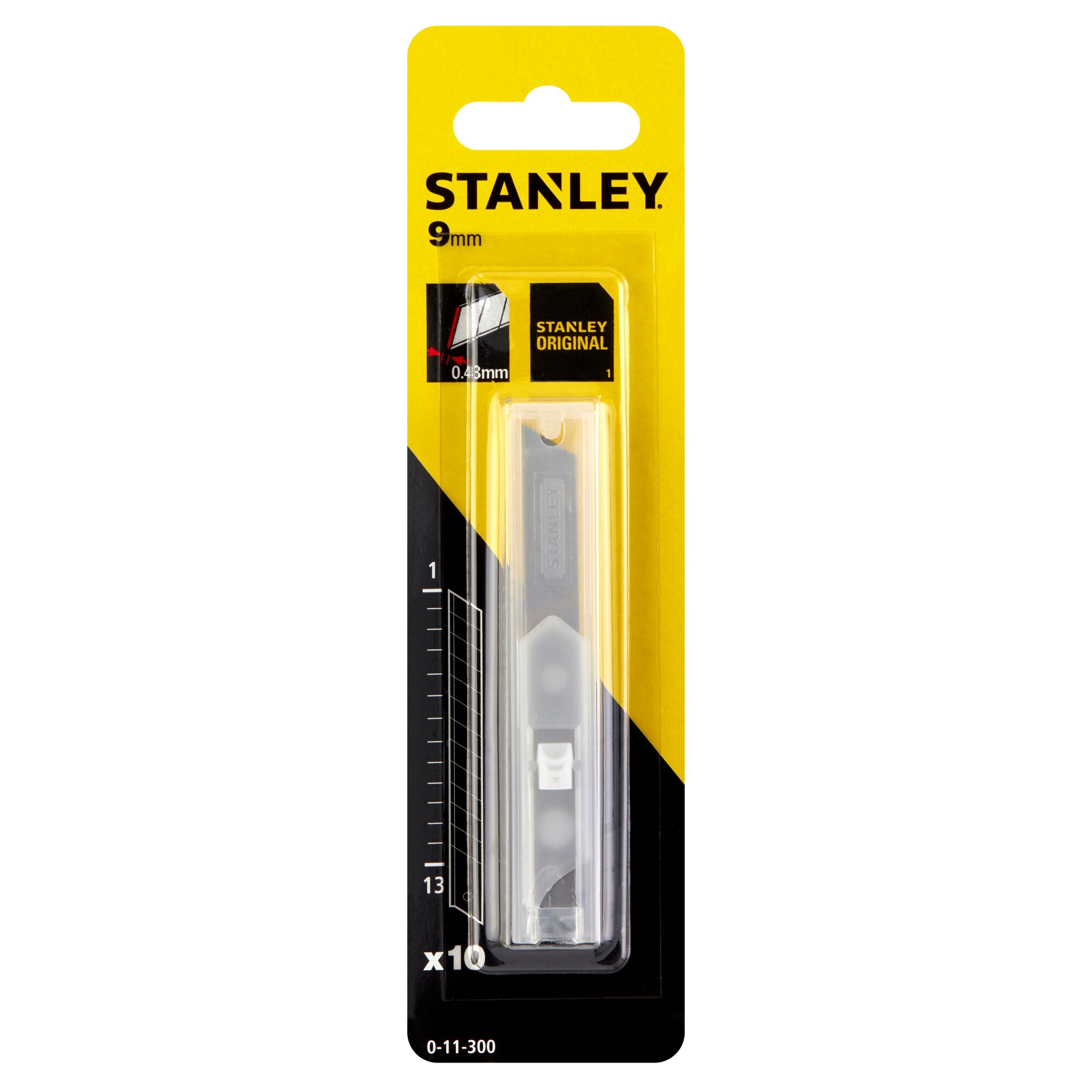 STANLEY® 9mm Snap-Off Knife Blade (10 Pk)