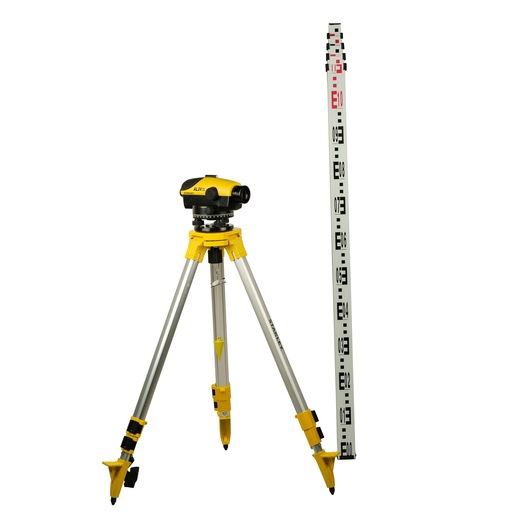 AL24G OPTICAL LEVEL - SITE PACK SET WITH TRIPOD AND STAFF