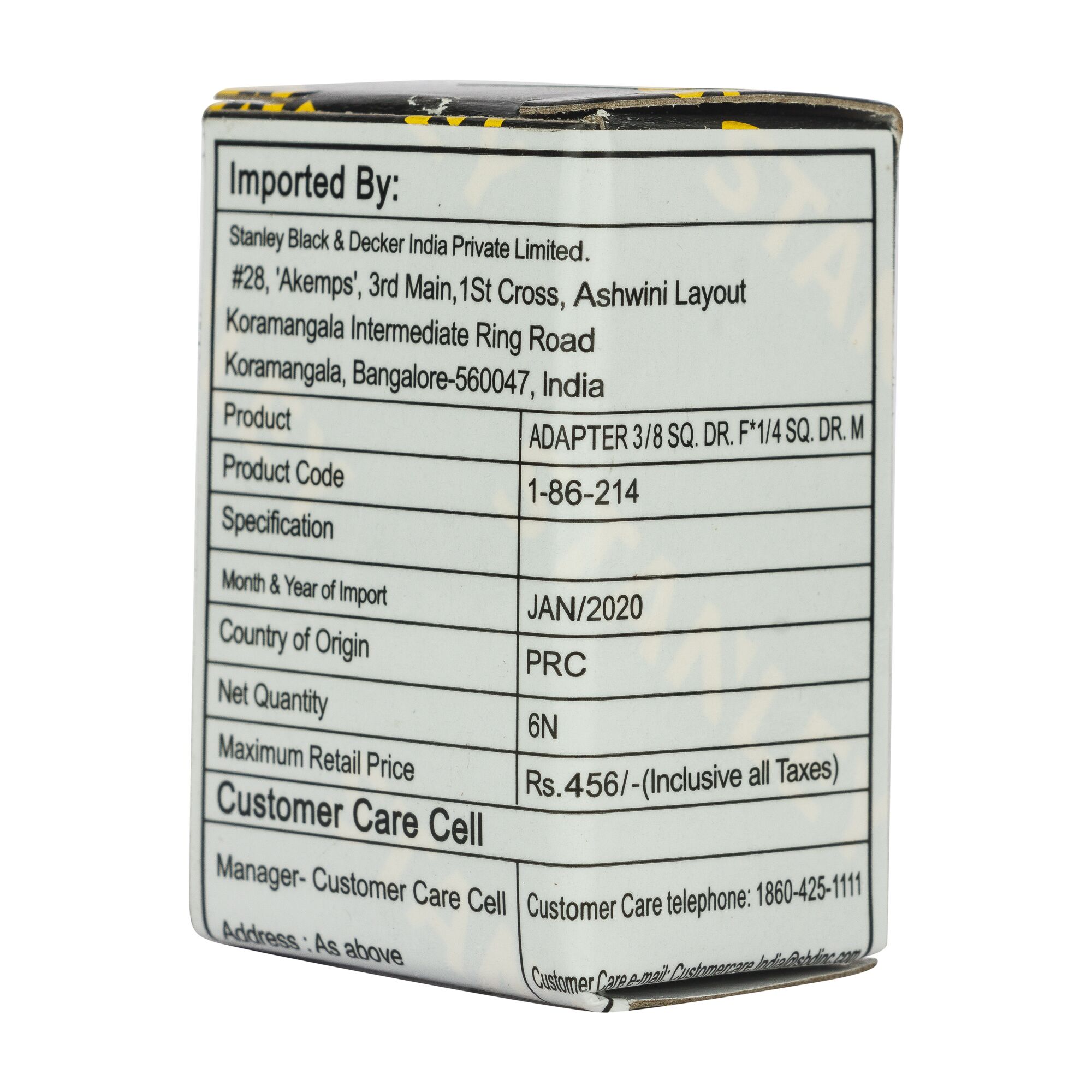 3/8 in. Drive Adapter, F*1/4"DR.M