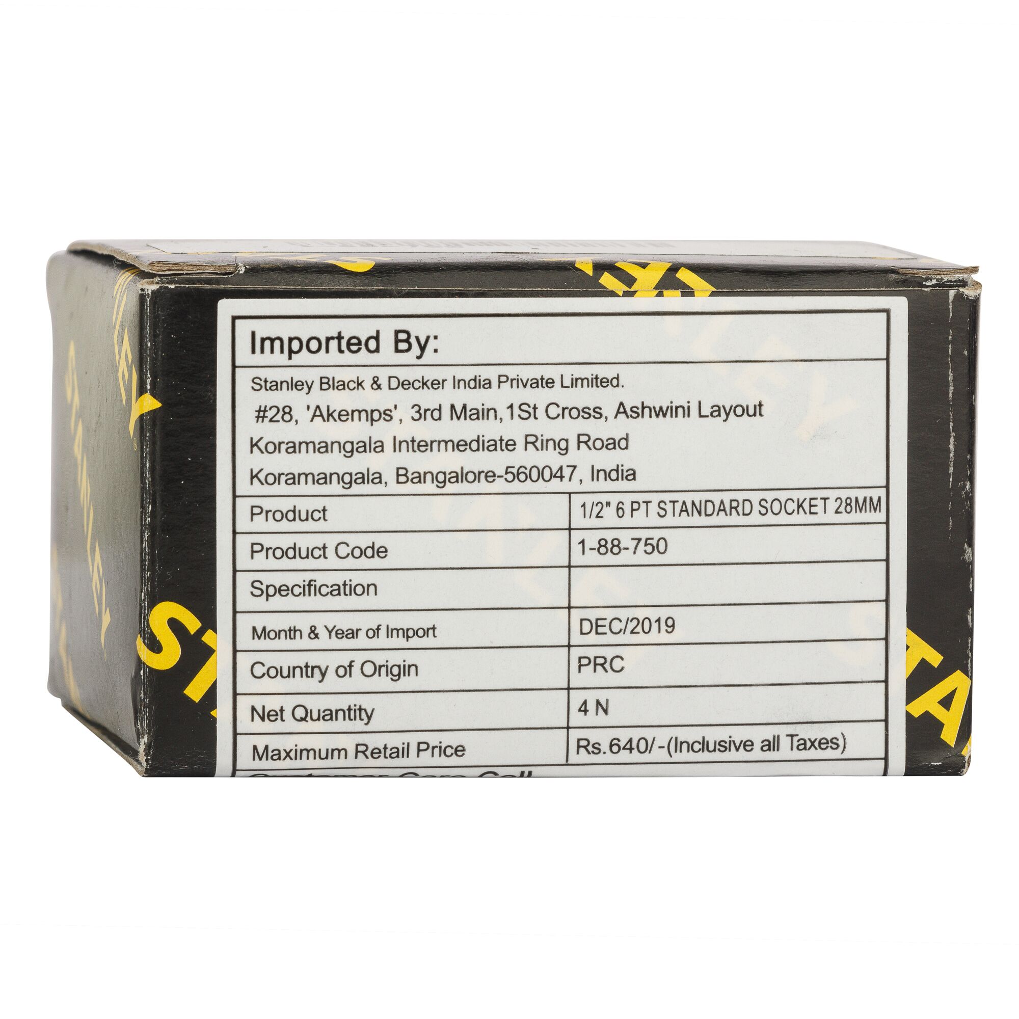 1/2 in. 6-point Standard Socket (28mm)