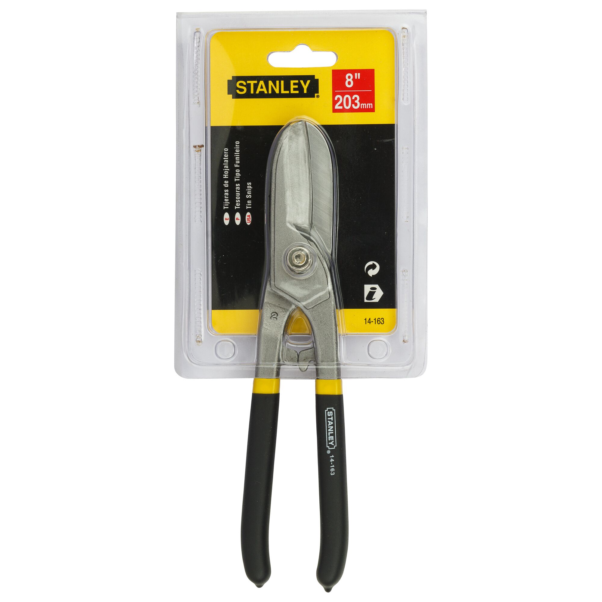 8 in. (200mm) Tin Snips Without Spring