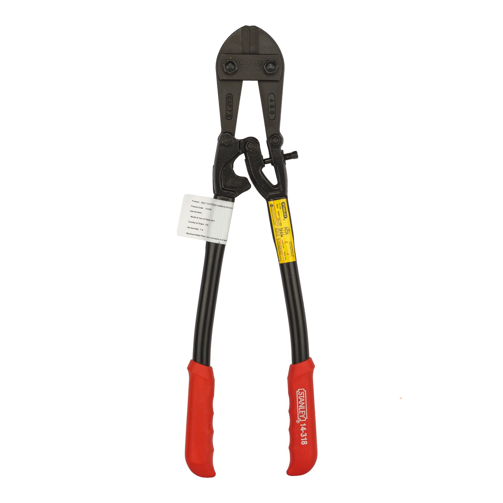 18 in. Bolt Cutter With Tubular Handle (457mm)