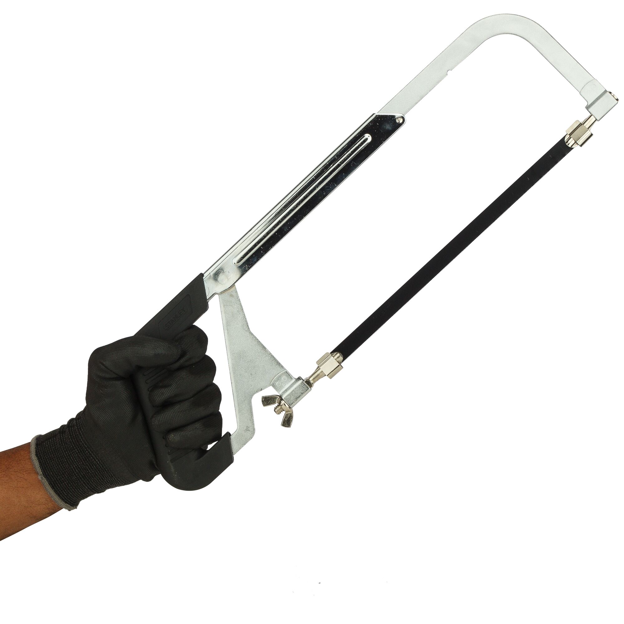 10 in. Rubber Grip Hacksaw With Adjustable Frame