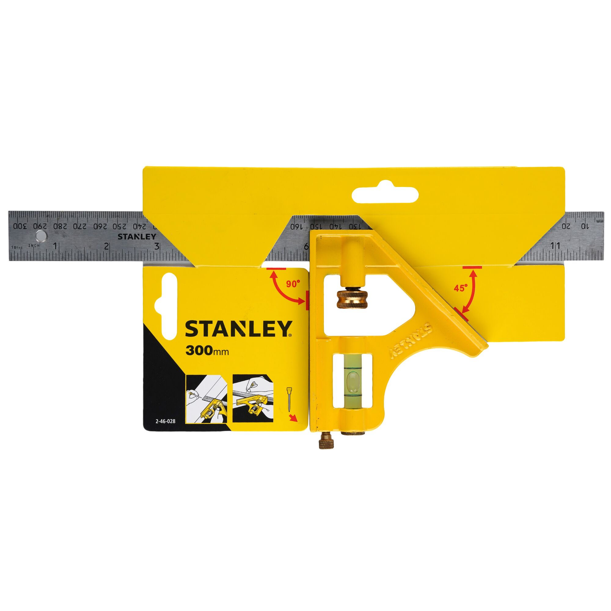 STANLEY® 300mm Diecast Comb Square