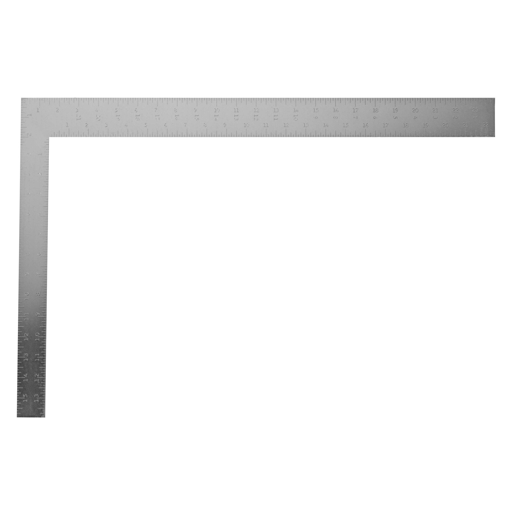 STANLEY 45-500 steel framing square, photography on white background, showing measurement markings.