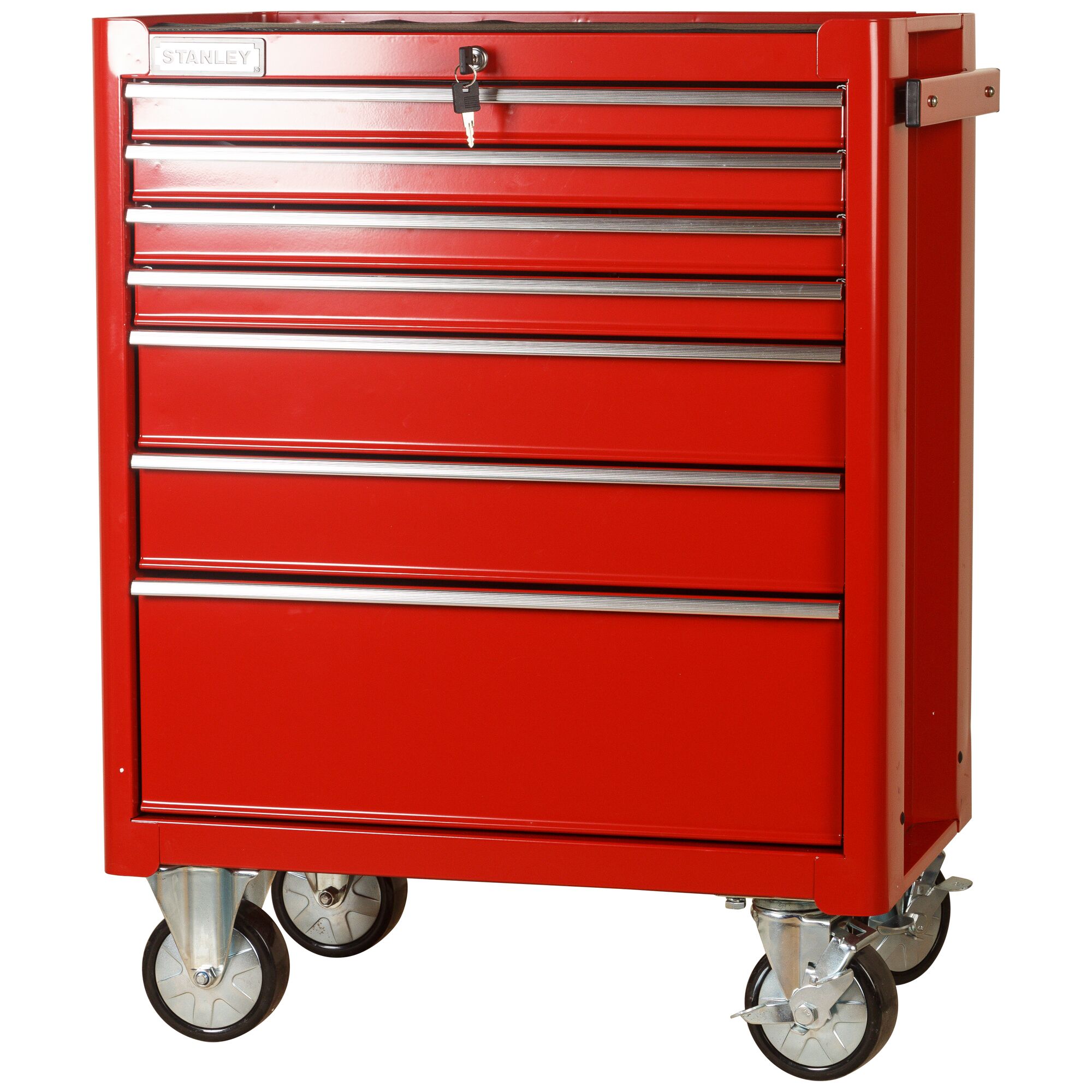 7-Drawer Rolling Cabinet, Red
