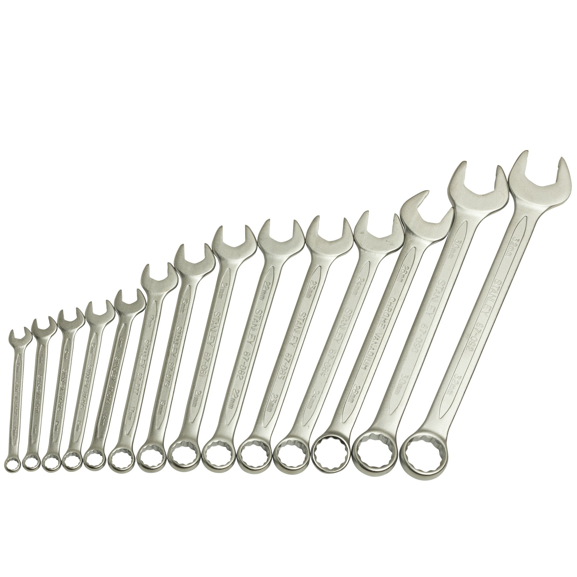 STANLEY® Slimline Metric Combination Spanner Set (14 pc.) STANLEY® Slimline Metric Combination Spanner Set (14 pc.)