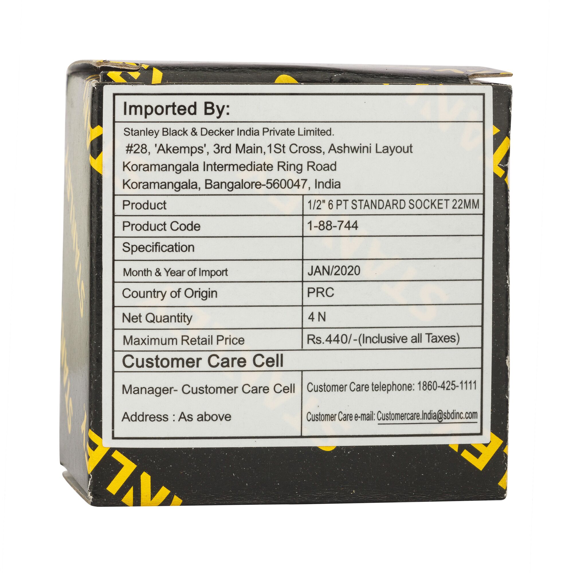 1/2 in. 6-point Standard Socket, 22mm