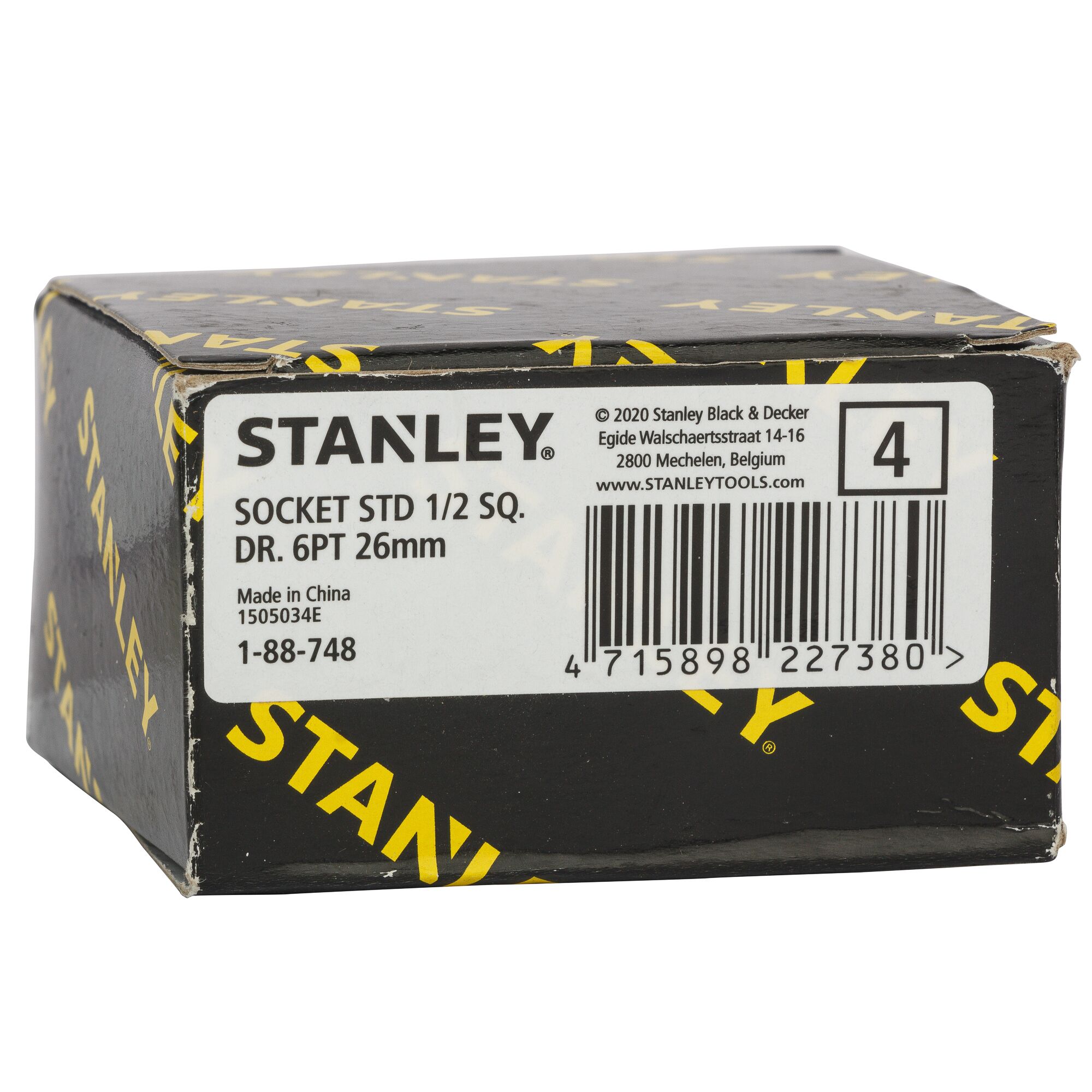 1/2 in. 6 -point Standard Socket, 26mm