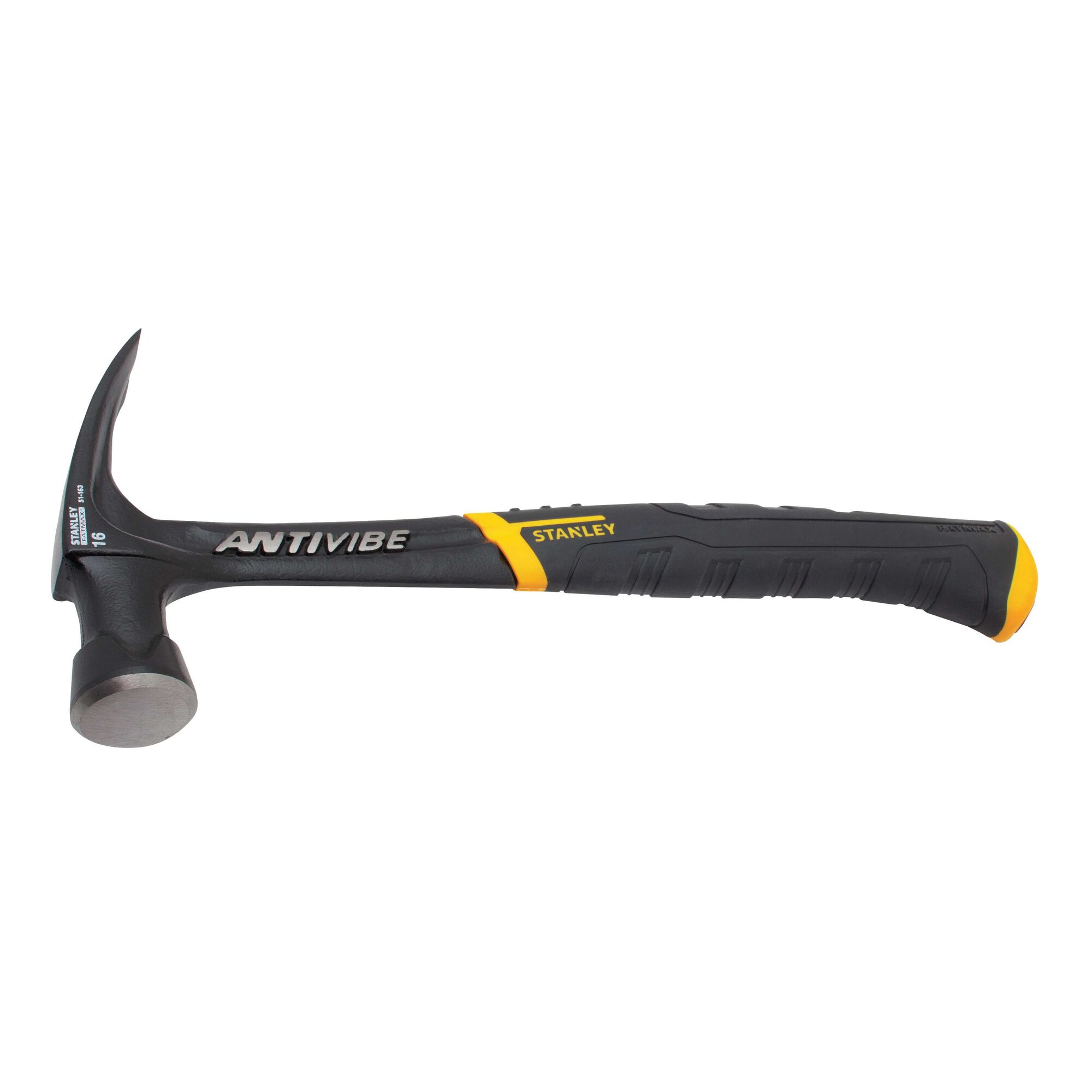 Right profile of 16 ounces rip claw nailing hammer. Right profile of 16 ounces rip claw nailing hammer.