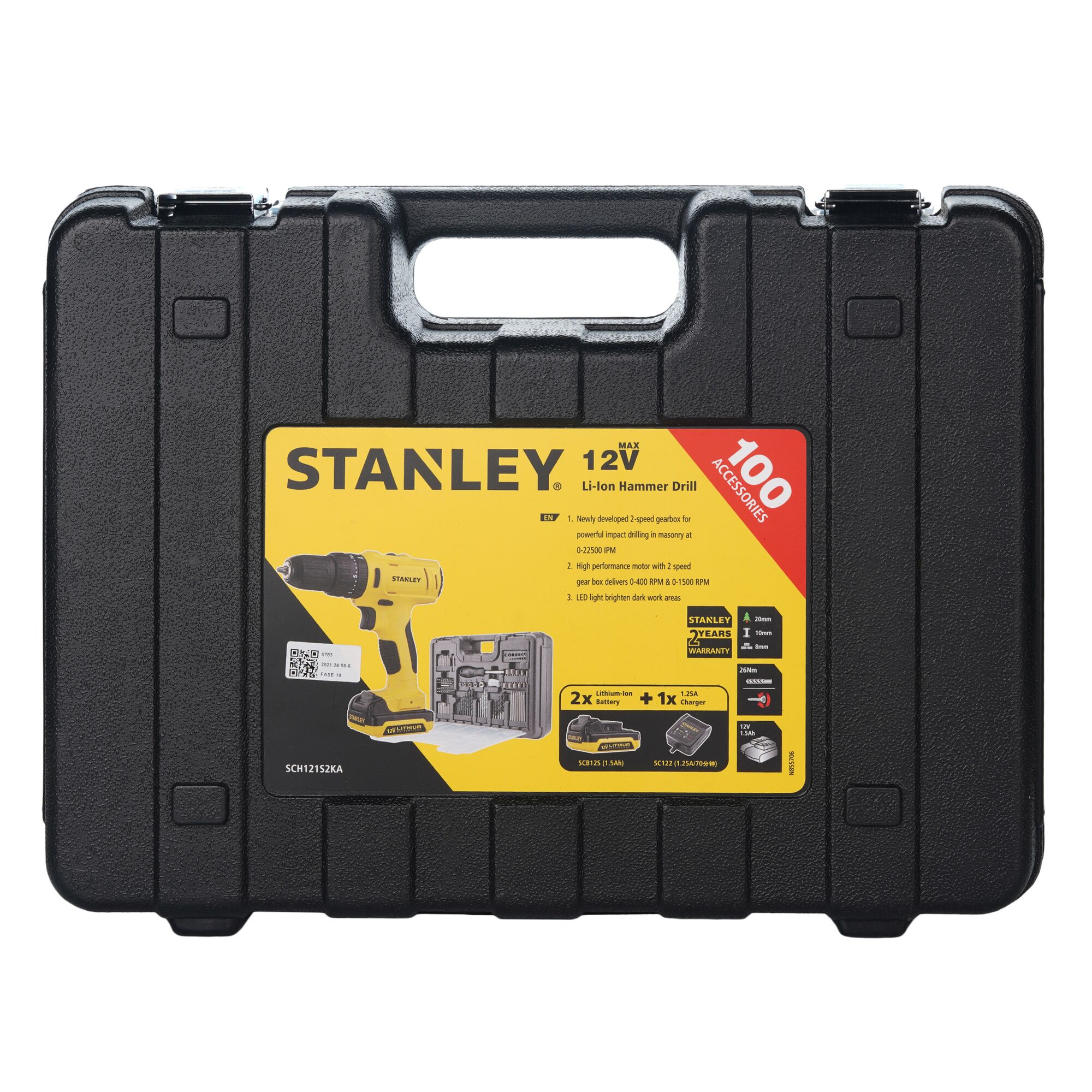 10mm Cordless Percussion Screwdriver + Carrying Case