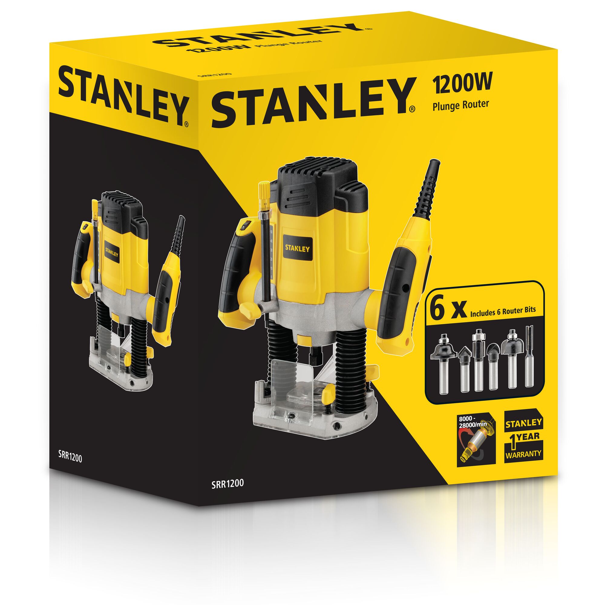 1200W Variable Speed Plunge Router