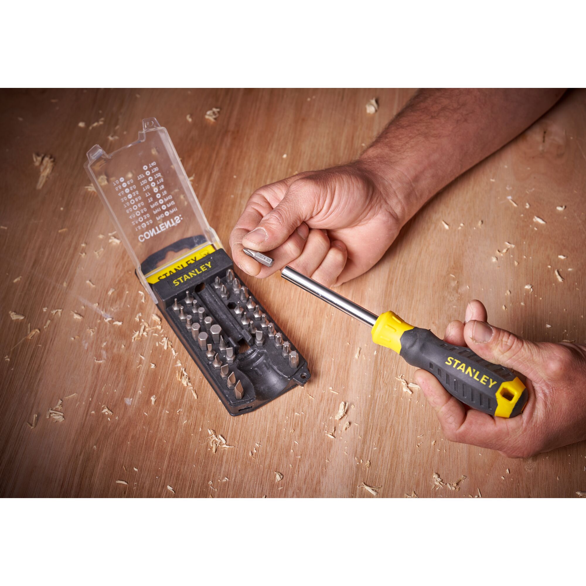 STANLEY® 35 Piece MultiBit Screwdriver Set Feature Image STANLEY® 35 Piece MultiBit Screwdriver Set Feature Image
