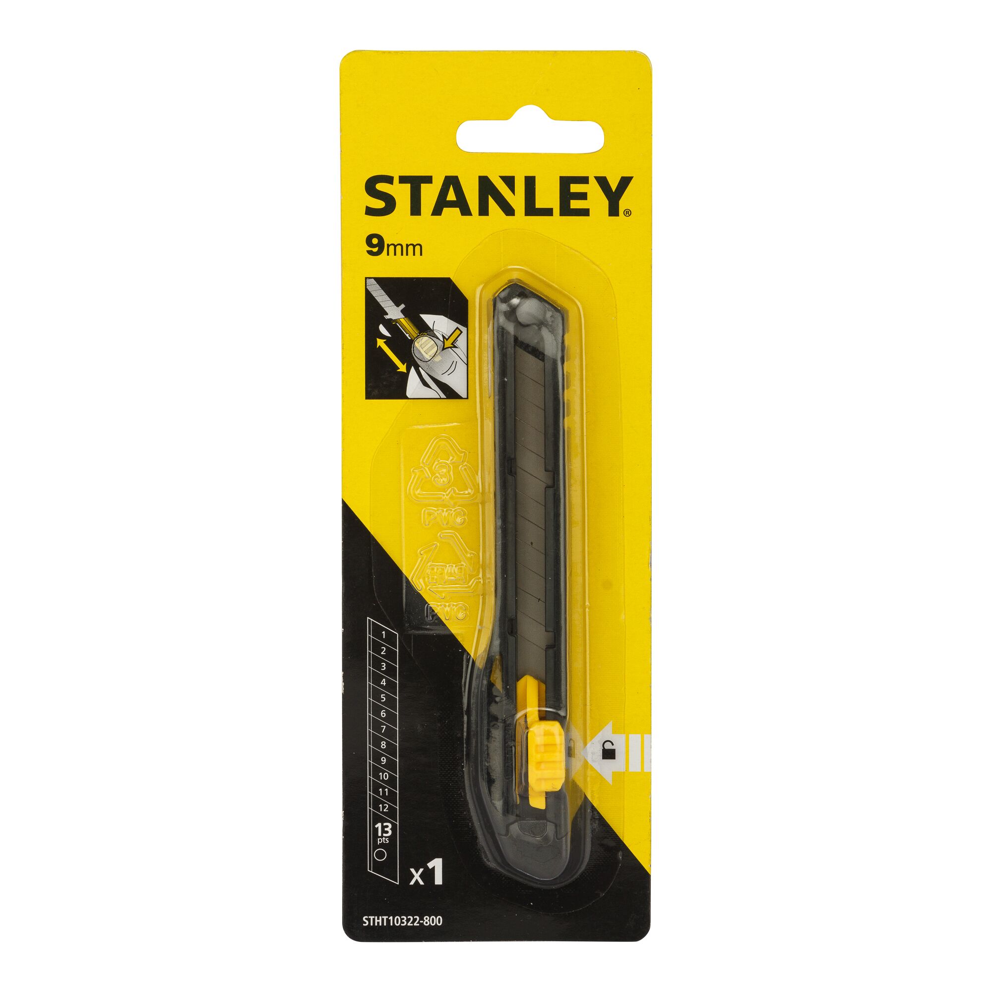 9mm Slide Lock Snap-Off Knife 9mm Slide Lock Snap-Off Knife
