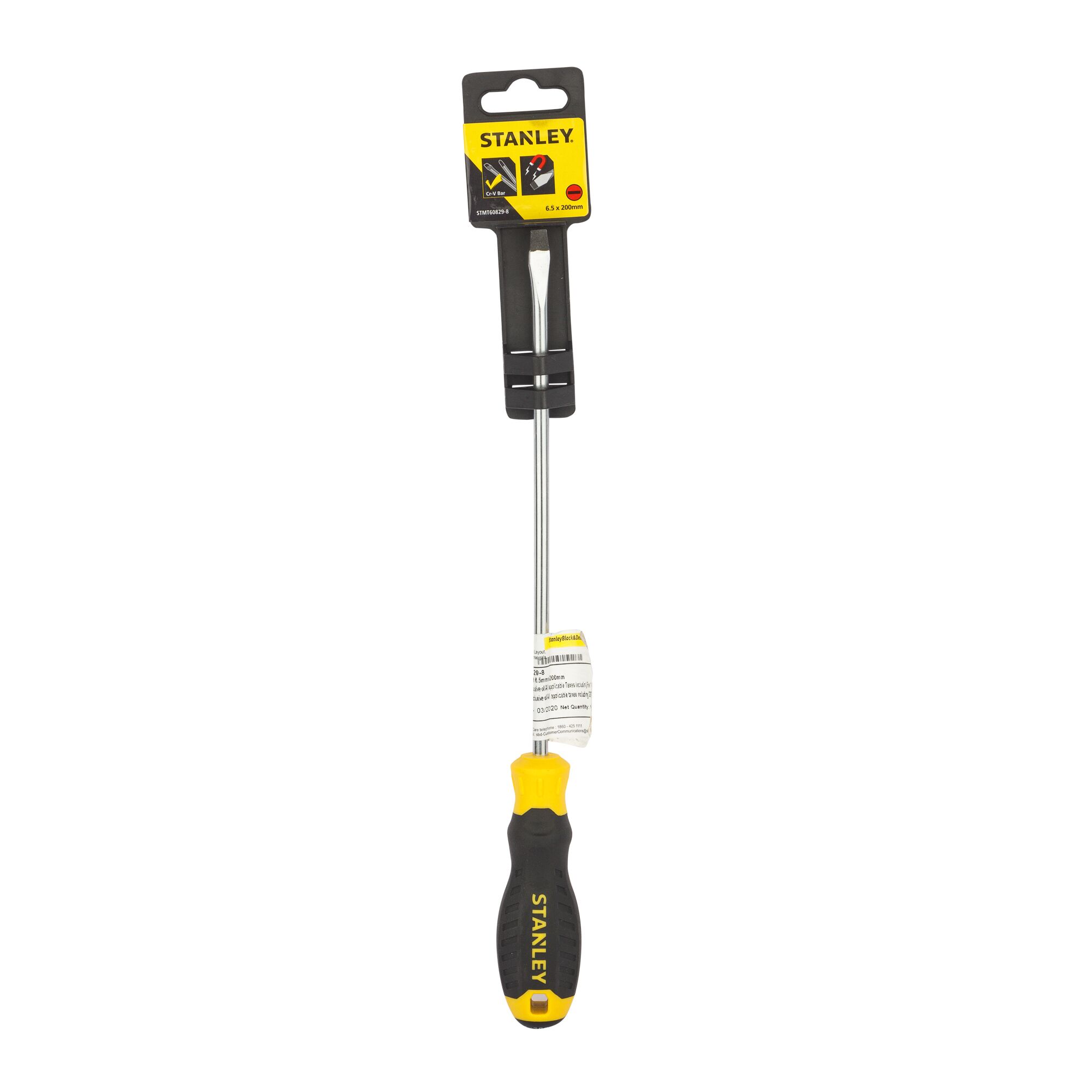 Cushion Grip™ Standard Screwdriver, 6.5mm X 200mm