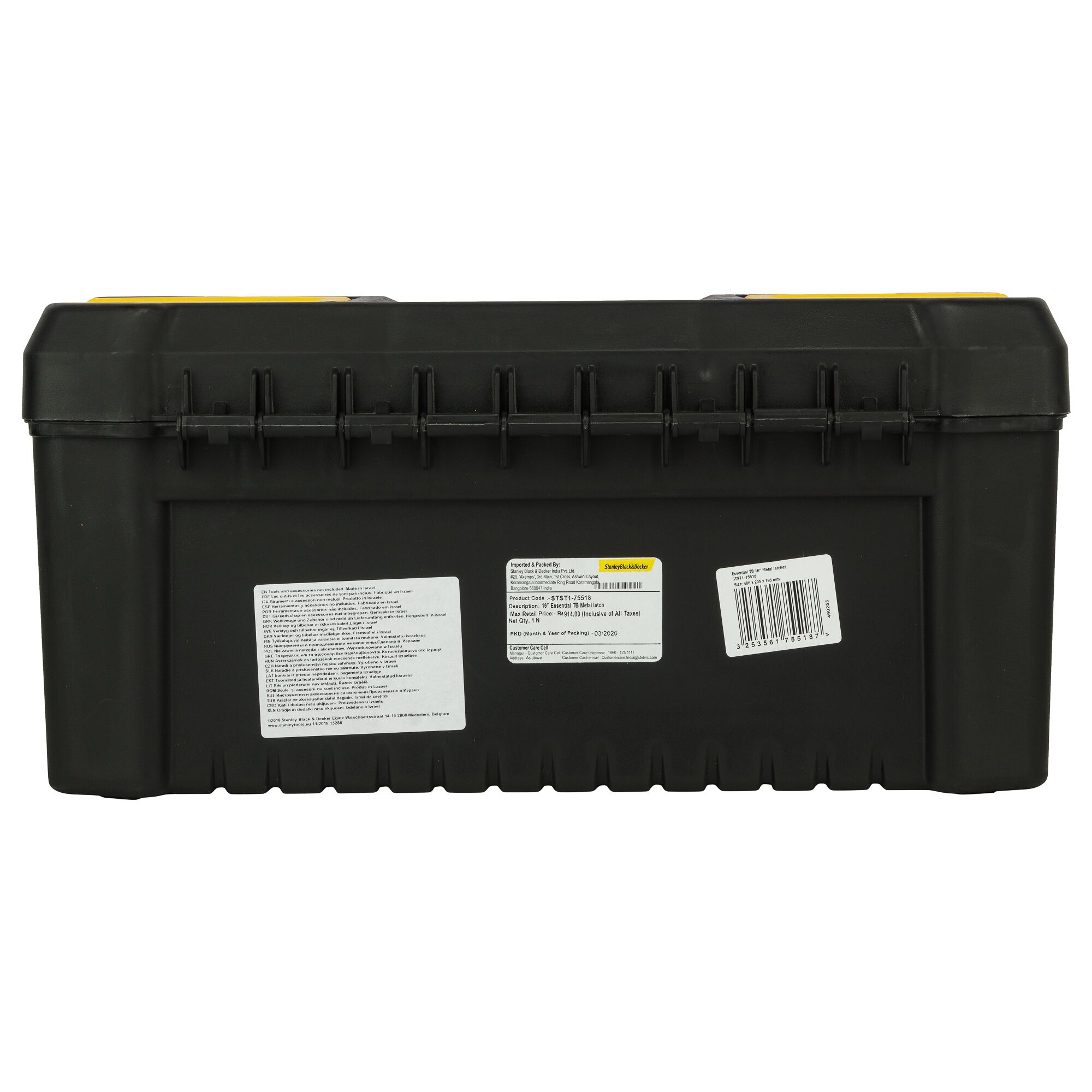 STANLEY® 16 in. Essential Tool Box With Metal Latches