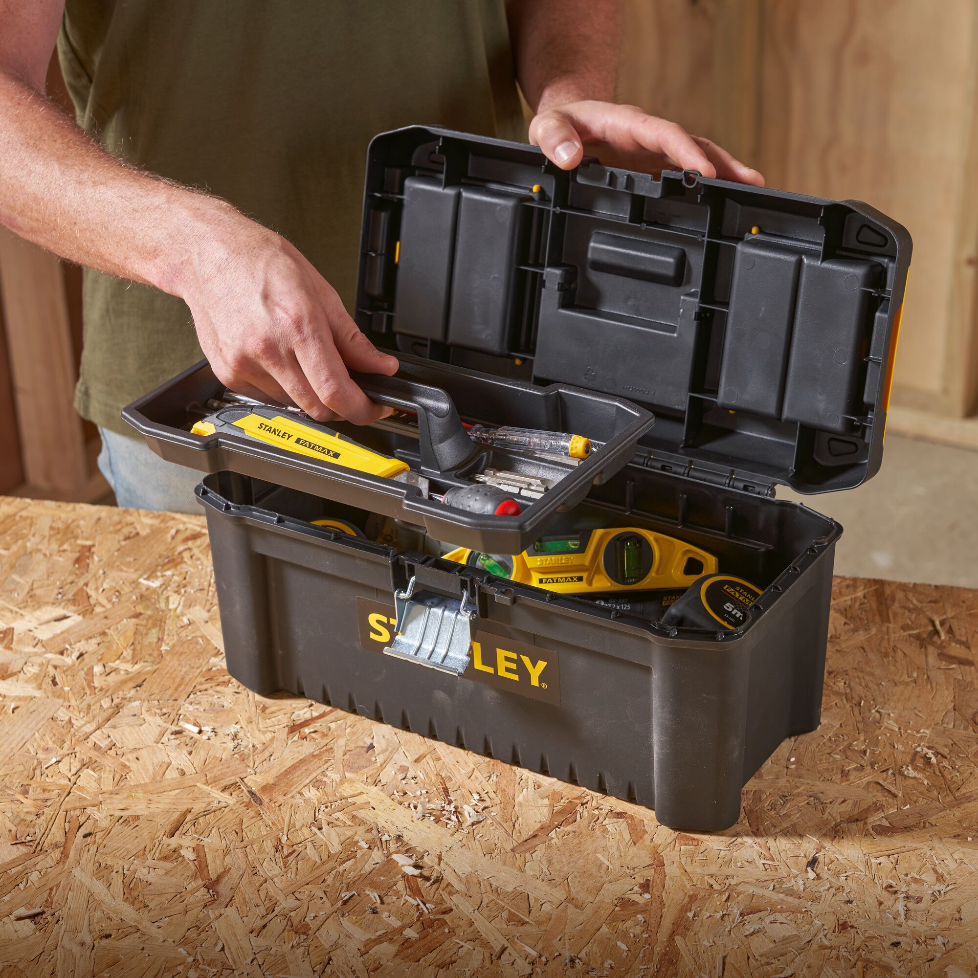 STANLEY® 16 in. Essential Tool Box With Metal Latches | STANLEY