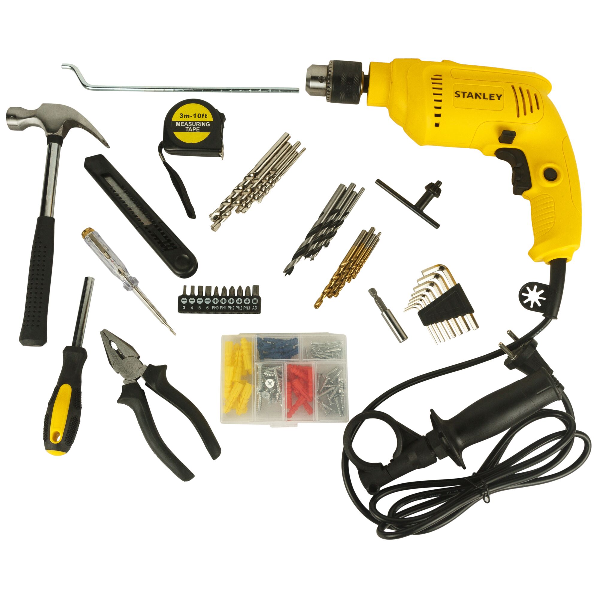 600W 1/2 in. Impact Drill With 120 Accessories