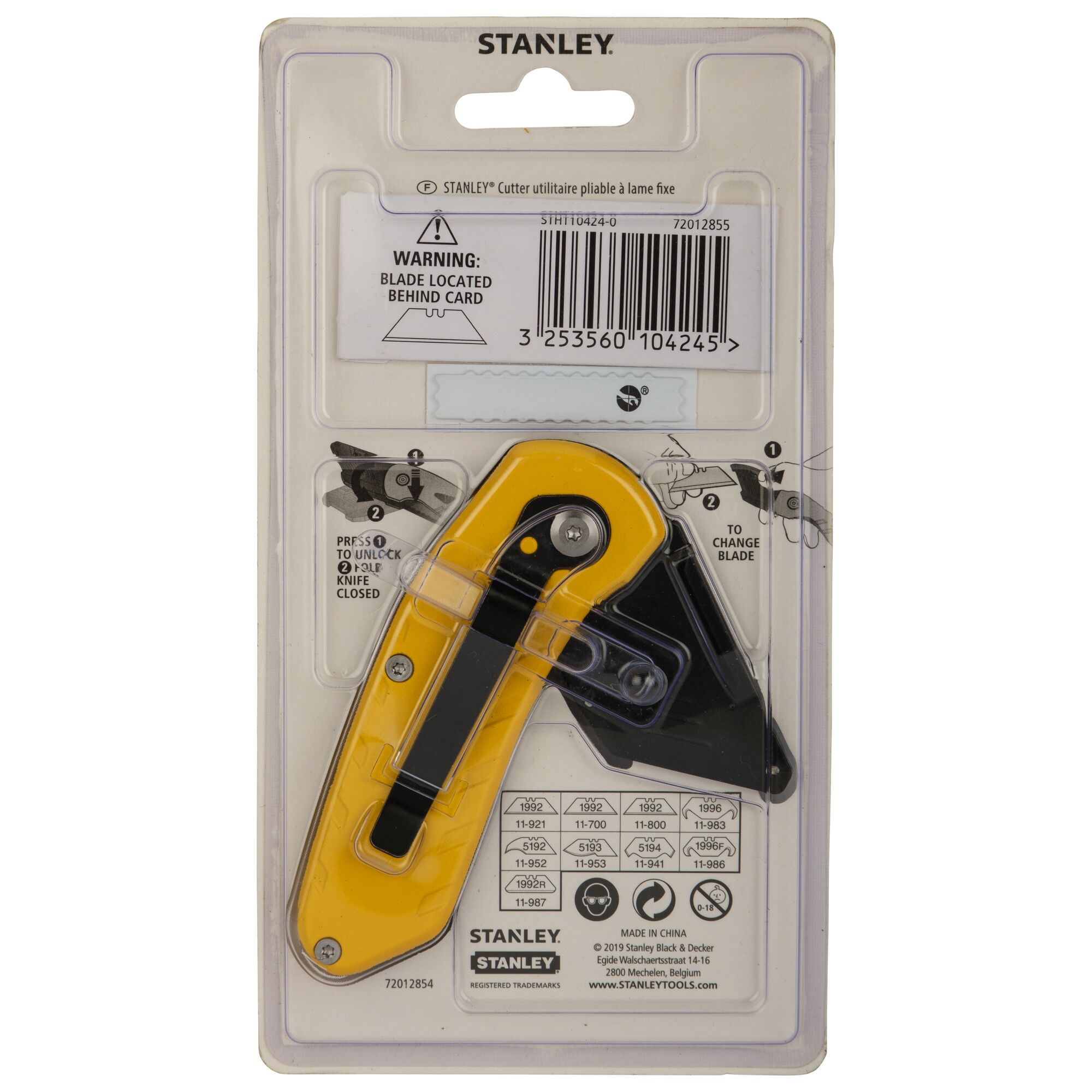 STANLEY® Folding Fixed Blade Utility Knife