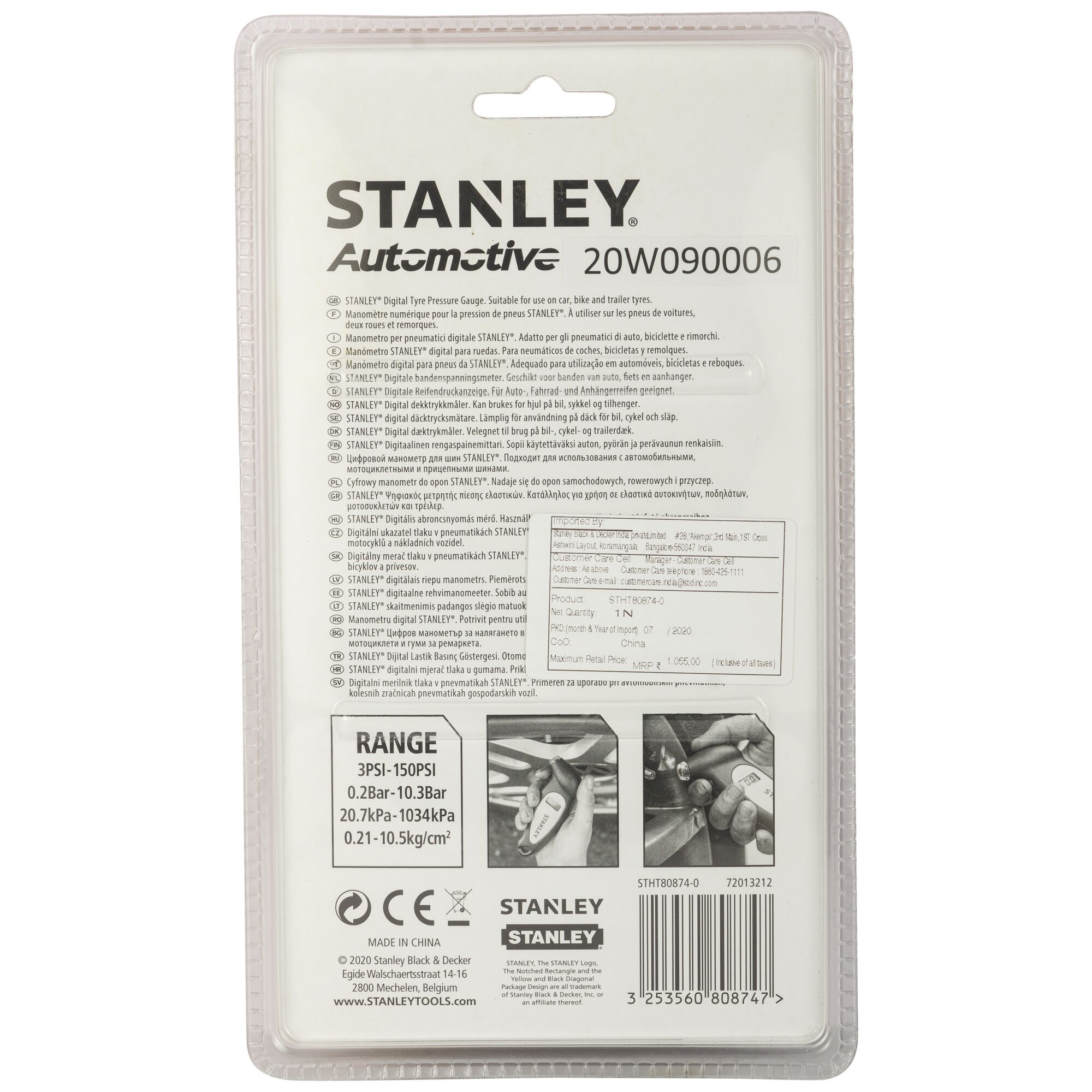 STANLEY® Digital Tire Pressure Gauge