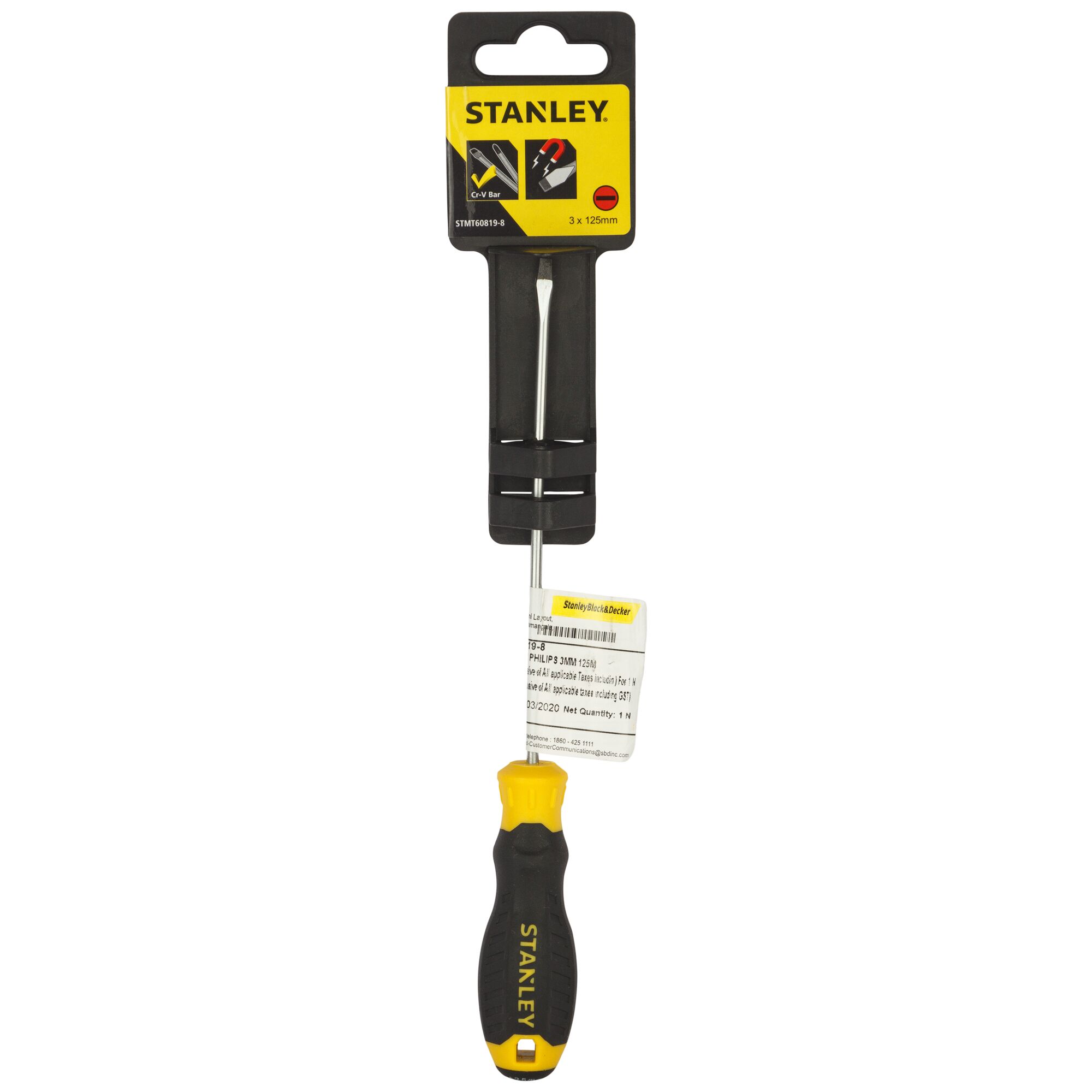 Cushion Grip™ Standard Screwdriver, 3 x 125mm