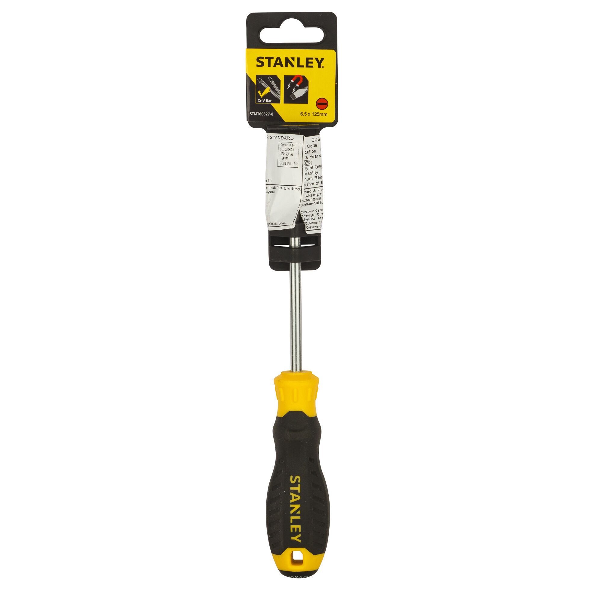 Cushion Grip™ Standard Screwdriver, 6.5mm X 125mm
