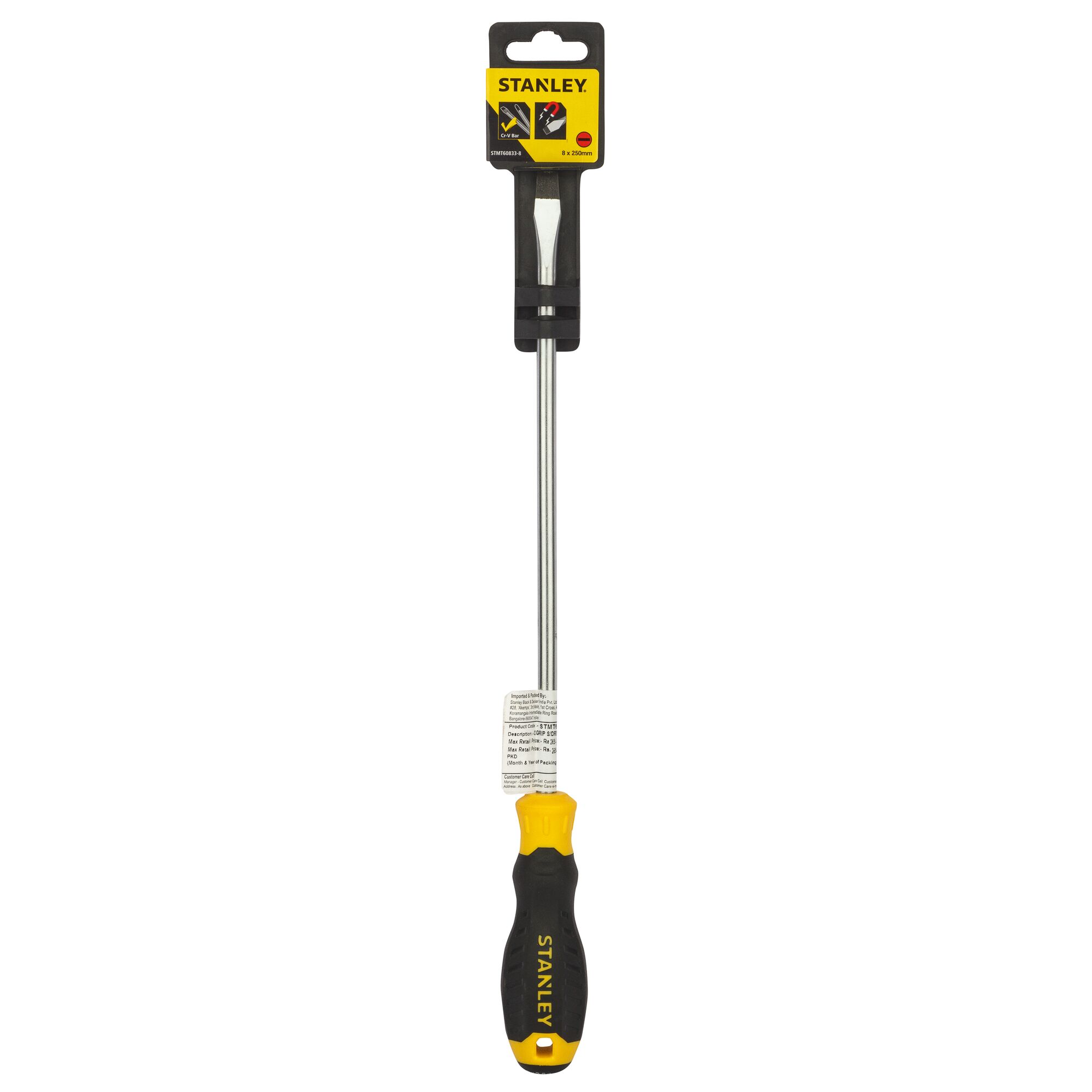Cushion Grip™ Standard Screwdriver, 8mm X 250mm