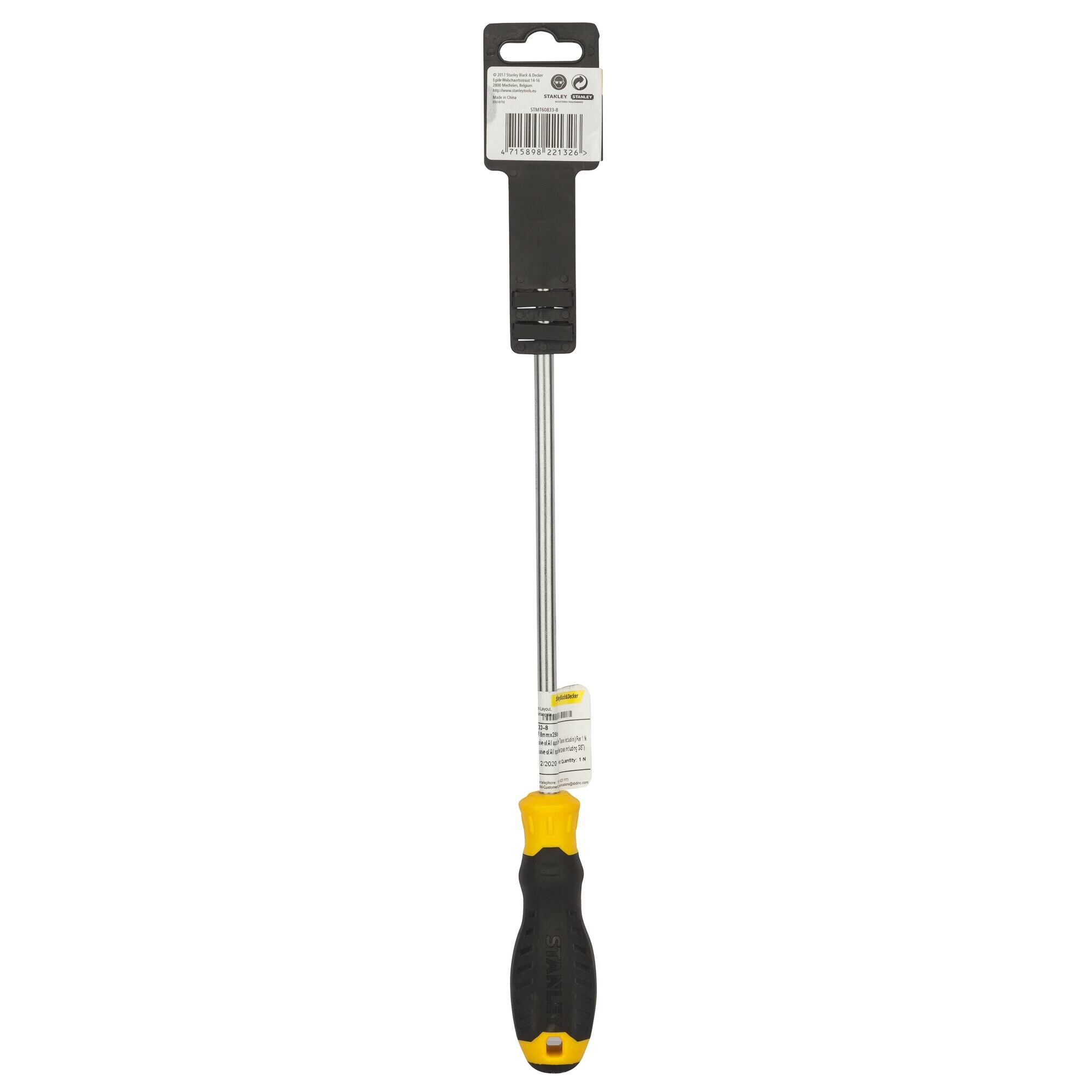 Cushion Grip™ Standard Screwdriver, 8mm X 250mm | STANLEY