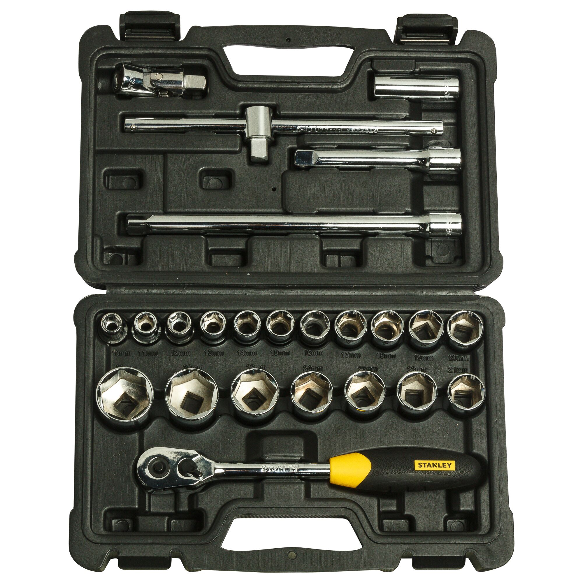 STANLEY® 1/2 Square Drive 6 PT Socket Set 24 pc.