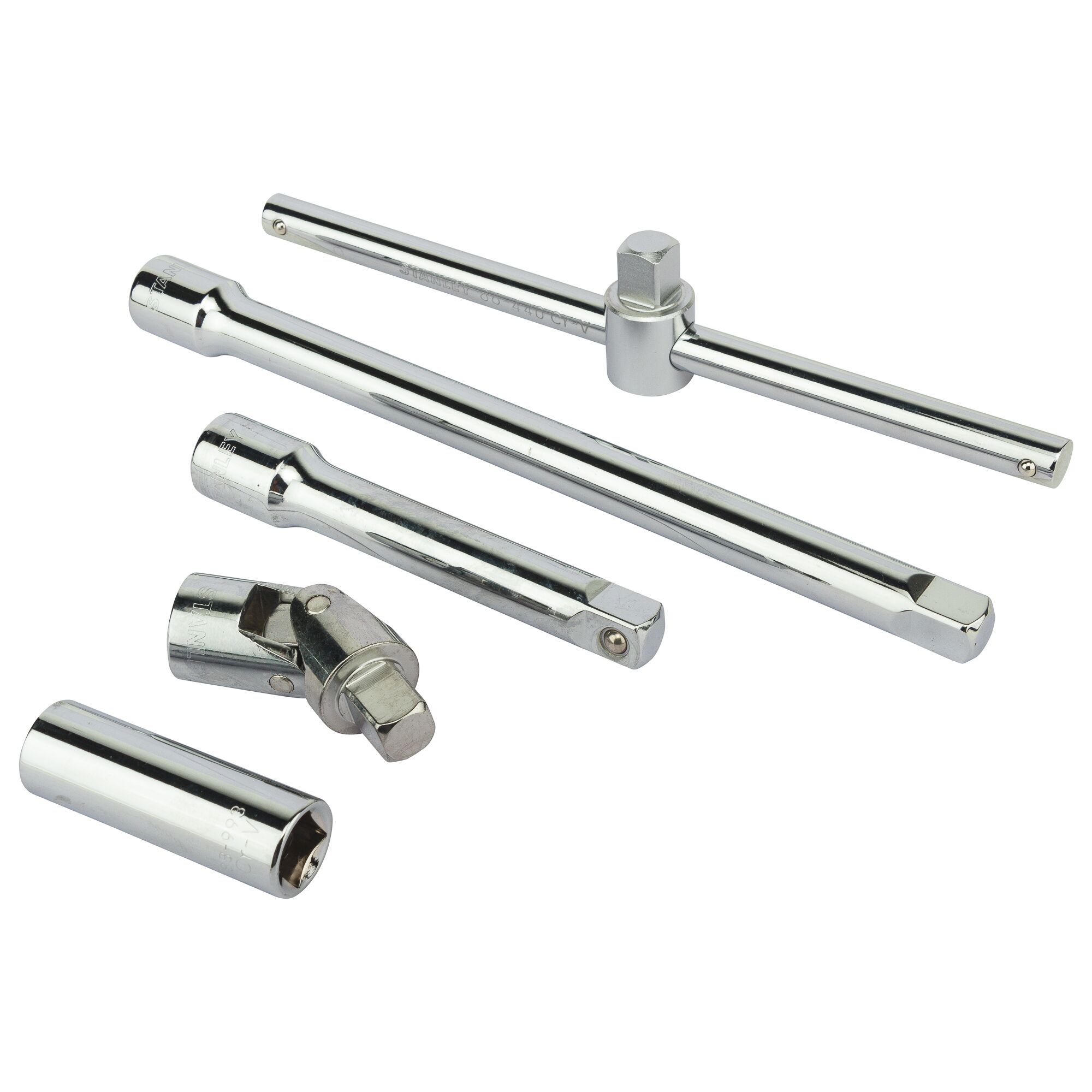 STANLEY® 1/2 Square Drive 6 PT Socket Set 24 pc.