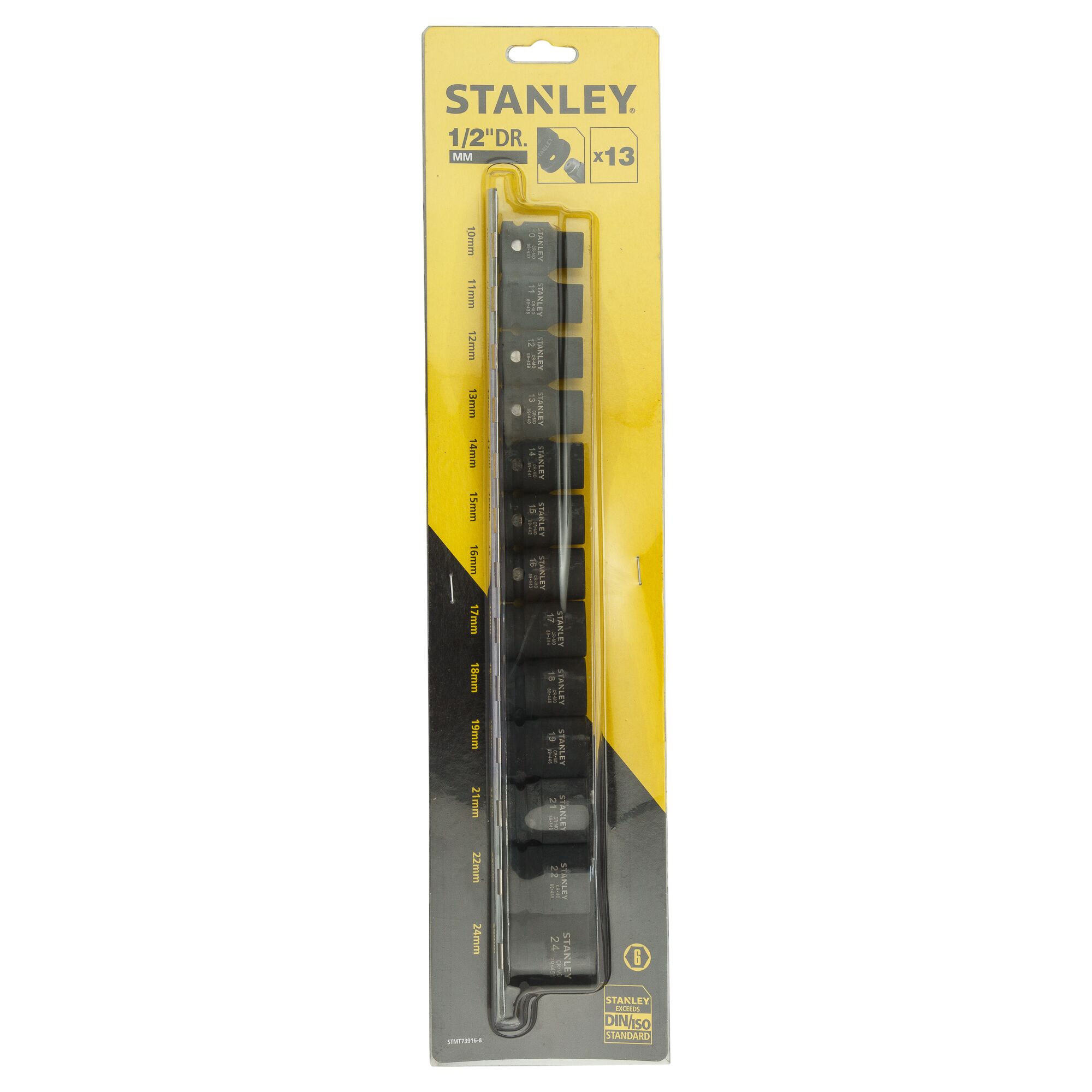 STANLEY® 1/2 in. Impact Standard Socket Set (13 pc.)