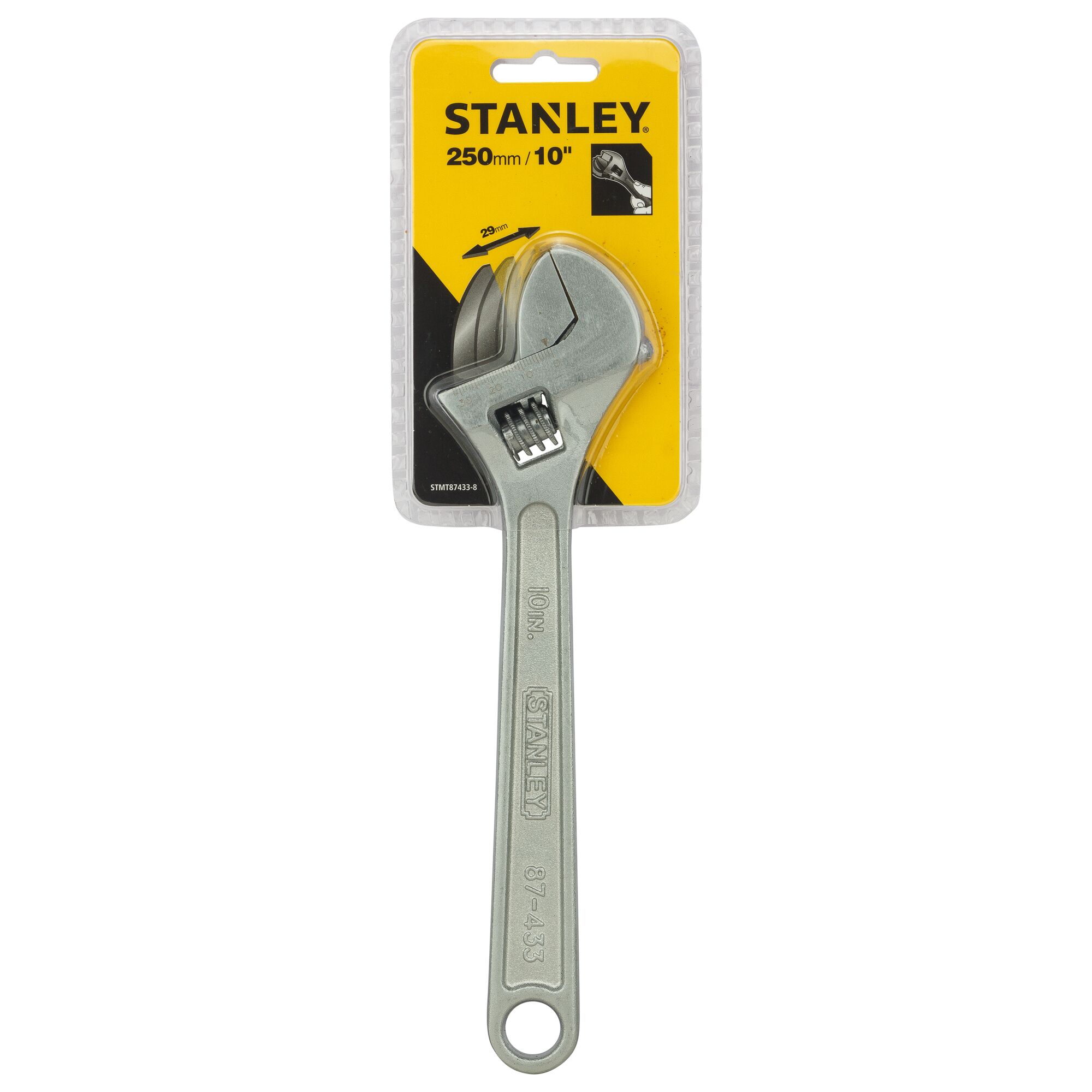 STANLEY® 250mm Adjustable Chrome Plated Spanner