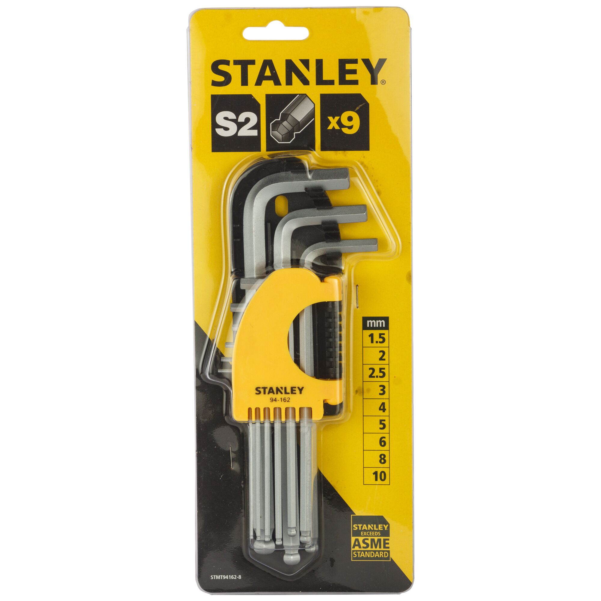 Long Spheric-Head Hex Key Set (9 pc.)