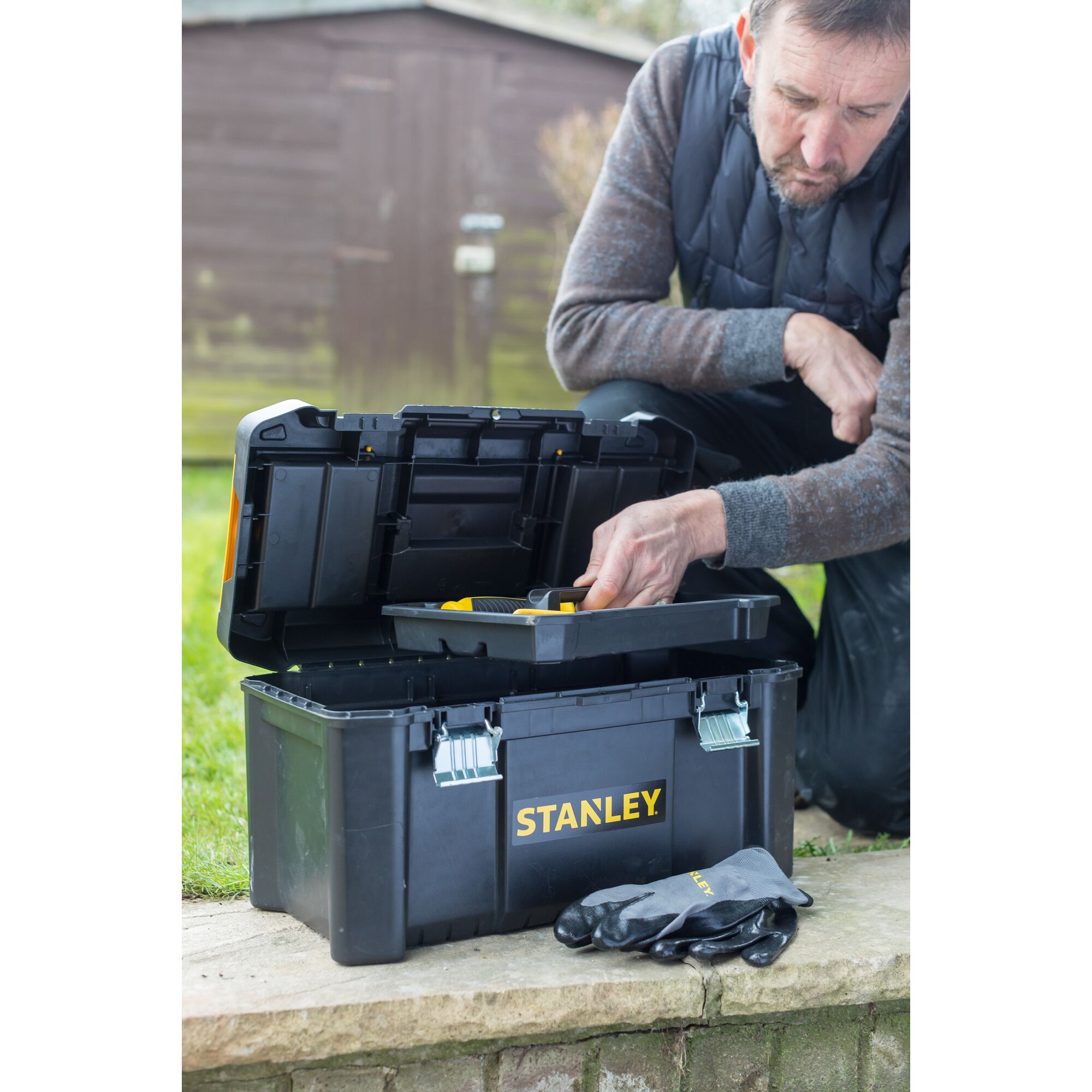 STANLEY® 19 in. Essential Tool Box With Metal Latches