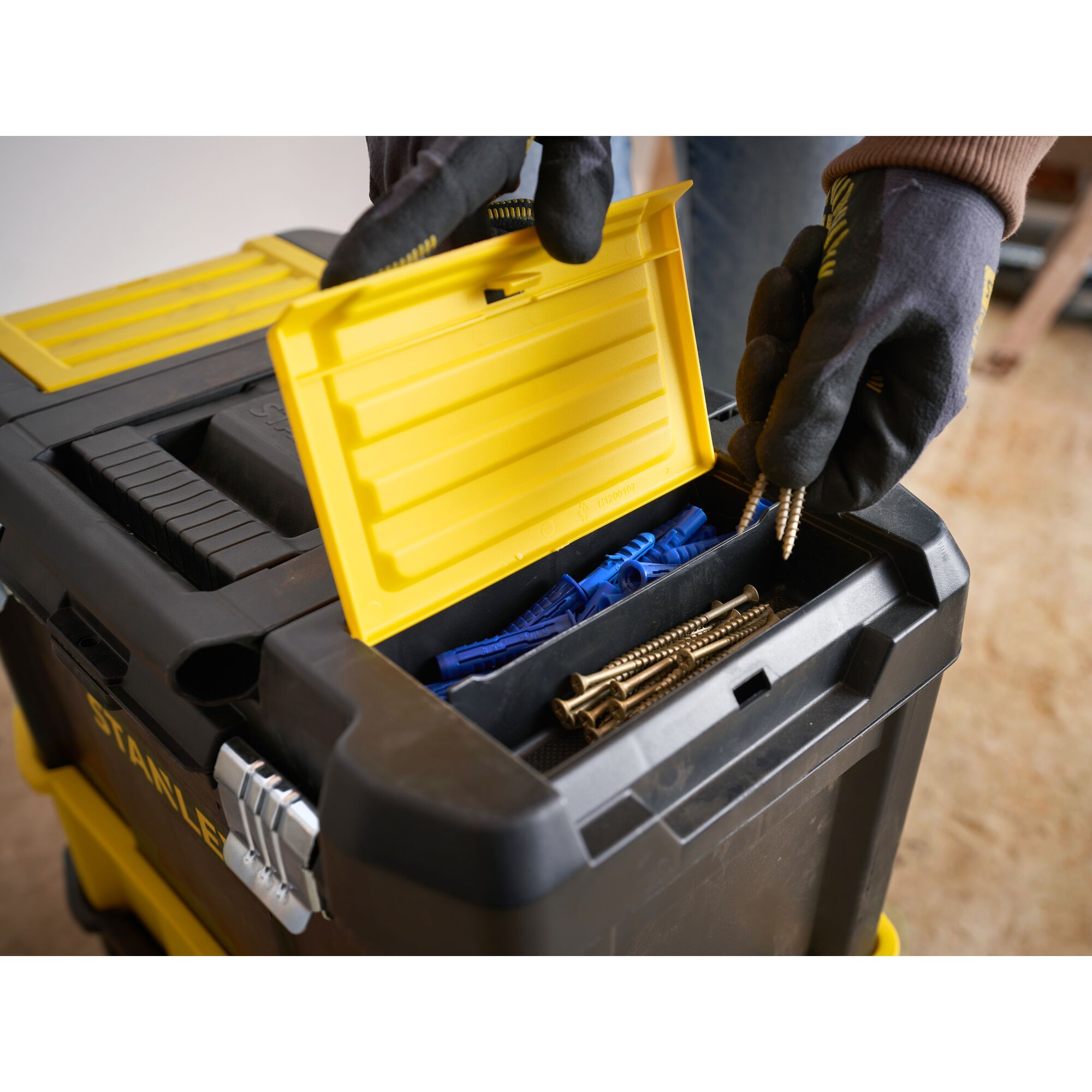 STANLEY® Essential™ Rolling Workshop With Metal Latches